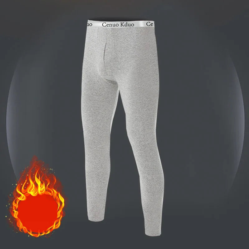 Sous-vêtements homme thermiques – Leggings longs, chauds, doux, élastiques, grande taille, hiver confortable