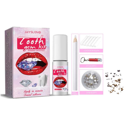 Kit gemme dentaire IMADIY, diamant blanc, facile à poser et enlever.