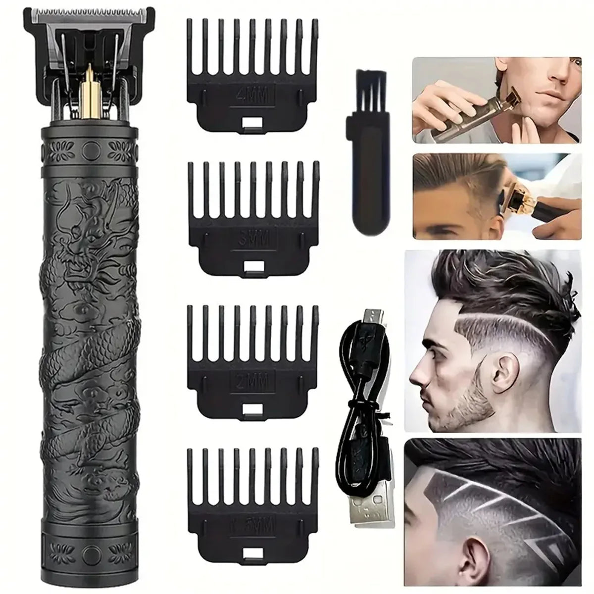 Coffret homme élégant – Montre, accessoires : portefeuille, ceinture, lunettes, porte-clés, tondeuse, cadeau luxe