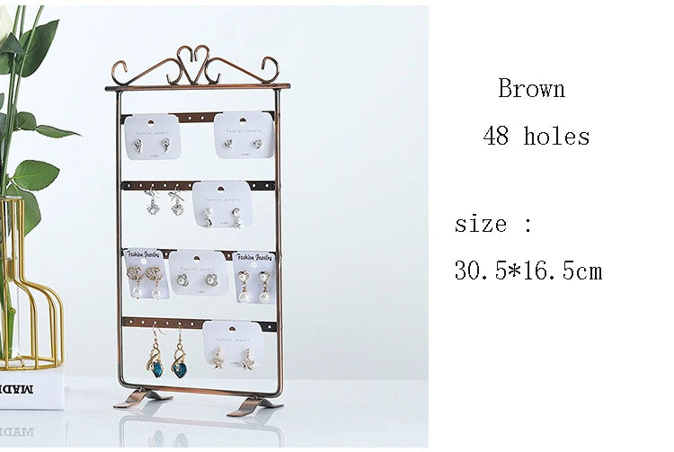 Présentoir bijoux métal T1 - boucles, colliers, bracelets