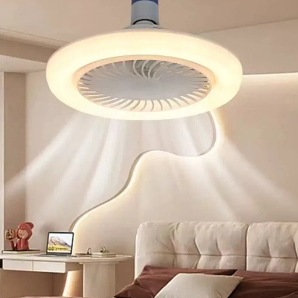 Ventilateur de plafond LED moderne – Lumière dimmable 3 vitesses avec minuterie, moteur DC, pour salon/chambre/bureau