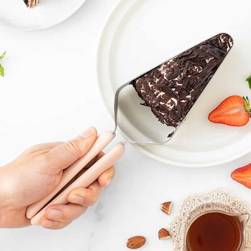 Clip séparateur triangulaire pour gâteau avec couteau en inox – outil de décoration pâtisserie