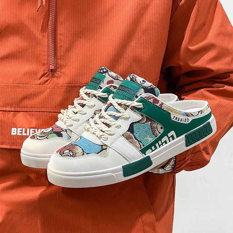 ELUVA Sandales d'été pour hommes Chaussures coulissantes respirantes Confortables pour l'extérieur Semelle légère Sandales de marche décontractées antidérapantes .