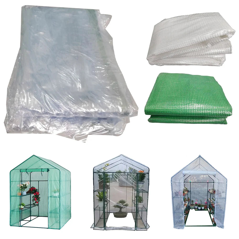 Housse en PVC transparente pour serre intérieure/extérieure, protection contre les intempéries, adaptée au balcon et au jardin