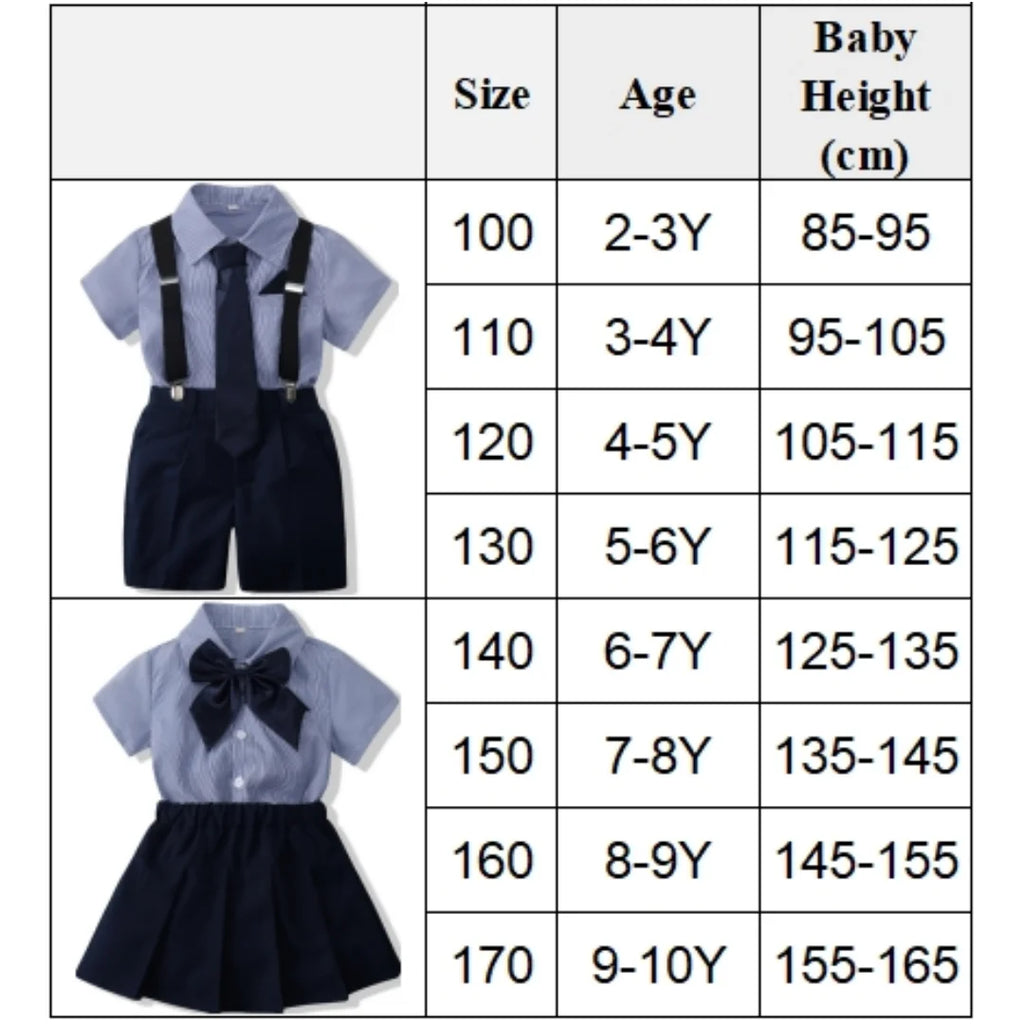 Costume été enfants – Frères et sœurs, manches courtes, ensemble garçon fille, 2-10 ans