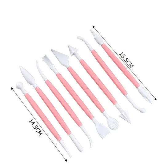 Ensemble de stylos coupeurs de gâteau à double tête, couteau de fourmi, coupe exécutive, document irrigation, outil de bricolage souple, inodore, groupe de cuisson, 8 pièces, ensemble