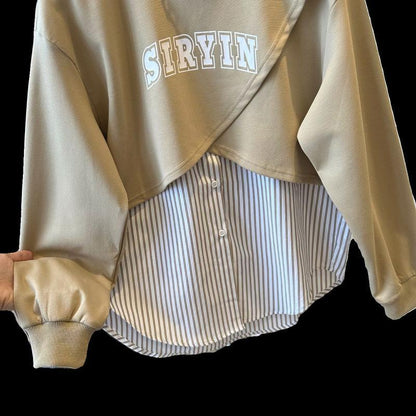 Pull rayé grande taille femme, col rond, manches longues, casual .