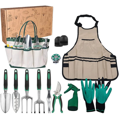 Ensemble d'Accessoires Jardinage 13 Pièces  – Kit Complet de Plantation et Garniture pour Jardin Extérieur