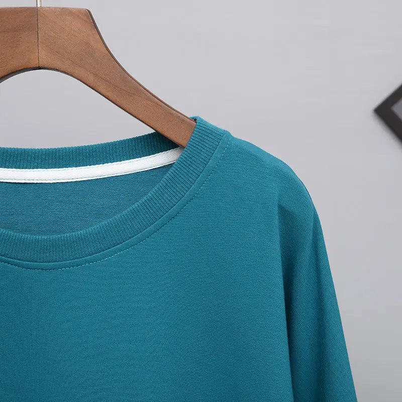 T-shirt femme noir ample graphique, style Kpop, streetwear élégant anime .