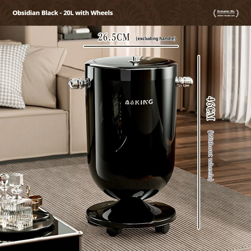 Poubelle Mobile Leasylife avec Roulettes – Haute et Moderne