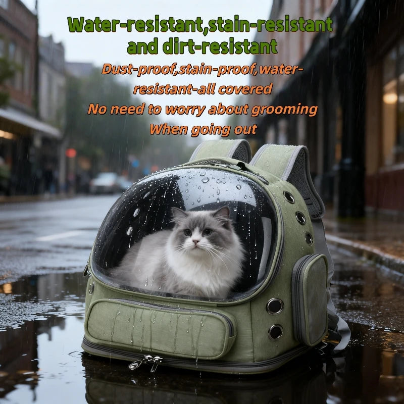 Sac à dos animal de compagnie – Transparent, respirant, pour chats et petits chiens, voyage extérieur