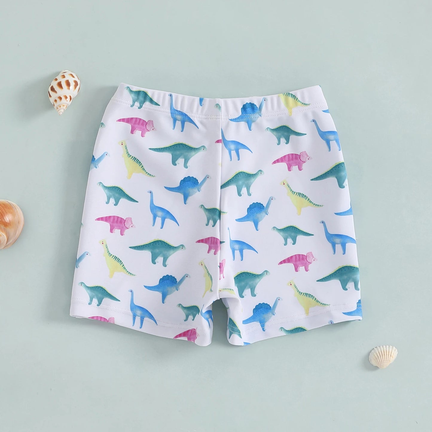 Maillot de bain pour petits garçons de 1 à 4 ans, short imprimé dinosaure/requin