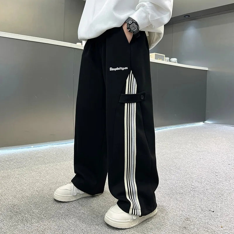 Pantalon décontracté garçon en coton – 110-170 cm