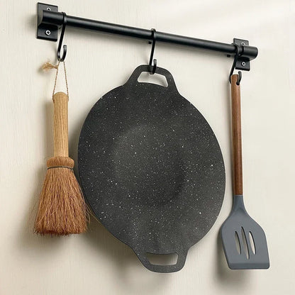 Poêle à barbecue 2025, poêle ronde en fonte antiadhésive, sans fumée, portable, pour cuisson plein air, camping, pique-nique et friture