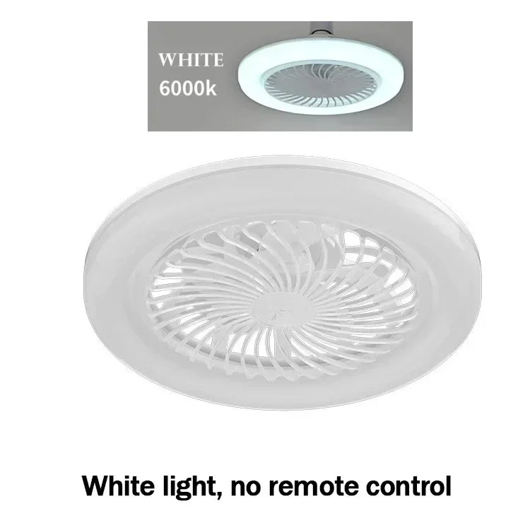 Ventilateur de plafond LED moderne – Lumière dimmable 3 vitesses avec minuterie, moteur DC, pour salon/chambre/bureau
