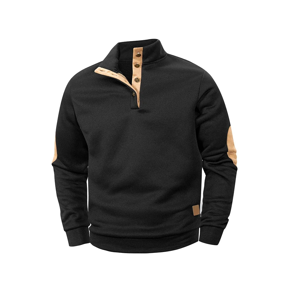 Pull Homme Décontracté – Col Montant Mode
