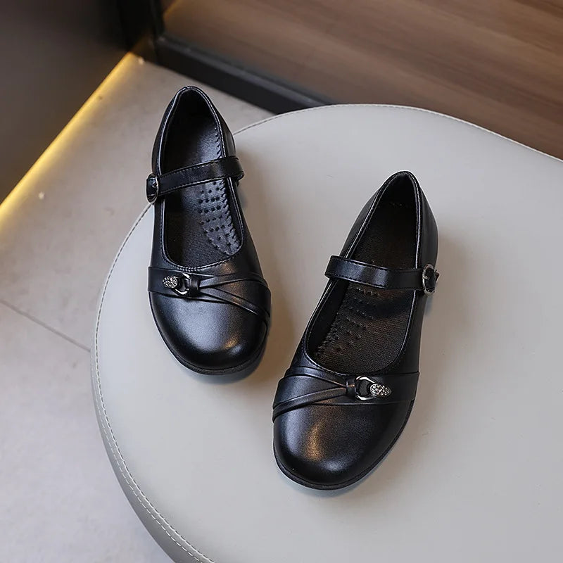 Chaussures polyvalentes cuir petites filles – Modèle scolaire, cérémonies et spectacles