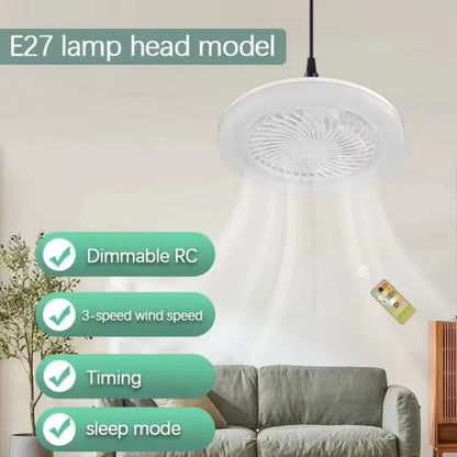 Ventilateur de plafond LED moderne – Lumière dimmable 3 vitesses avec minuterie, moteur DC, pour salon/chambre/bureau