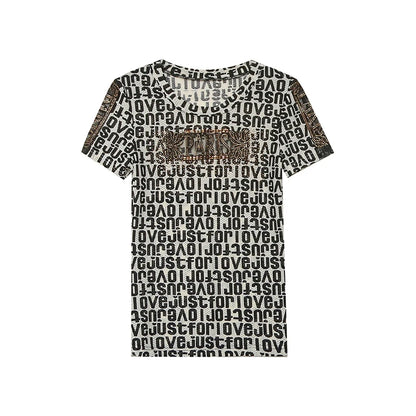 T-shirt Femme Manches Courtes Transparent – Slim décontracté, Impression Diamants, Design BrCorporelle , Multi Distribution, Style Tendance