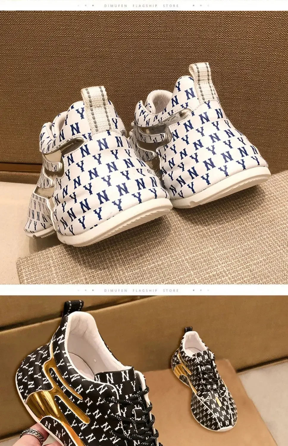 Baskets sport homme respirantes, semelle épaisse, coupe basse.