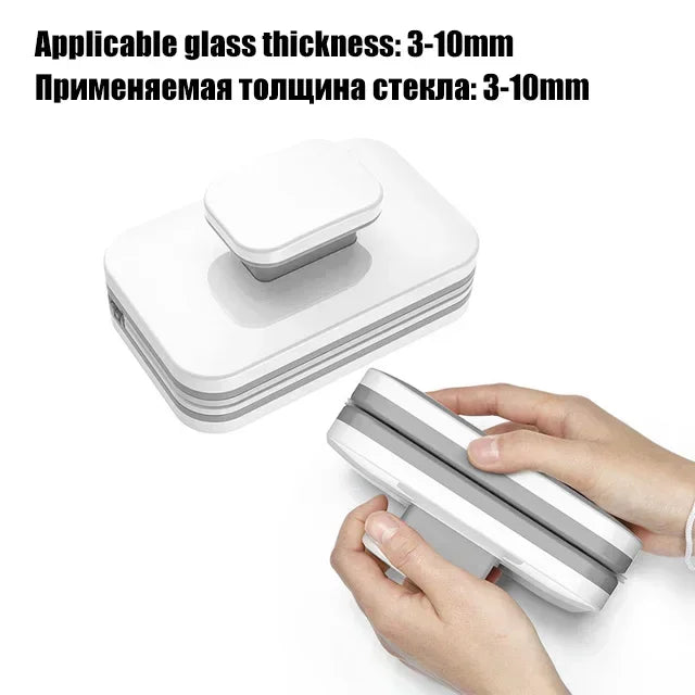 Nettoyeur de Vitres Magnétique – Double Face, Aimant Puissant, Lavage Intérieur/Extérieur