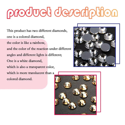 Kit gemme dentaire IMADIY, diamant blanc, facile à poser et enlever.