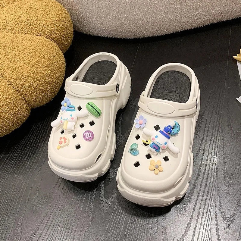 Sanurgente pantoufles Hello Kitty japonaise kawaii – Antidérapantes, respirantes, en caoutchouc doux, pour intérieur et extérieur