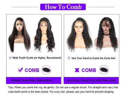 Perruque Cheveux Humains Afro Bouclée, HD, Sans Colle, Haute Densité .