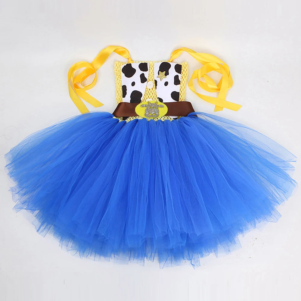 Costume Jessie fille – Cowgirl Toy Story, robe tutu, chapeau cowboy, cosplay