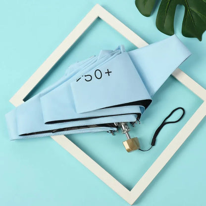 Mini Parapluie 5 Volets  – Compact, Portable, Résistant aux UV, Parasol Unisexe Élégant et Premium pour Toutes Saisons