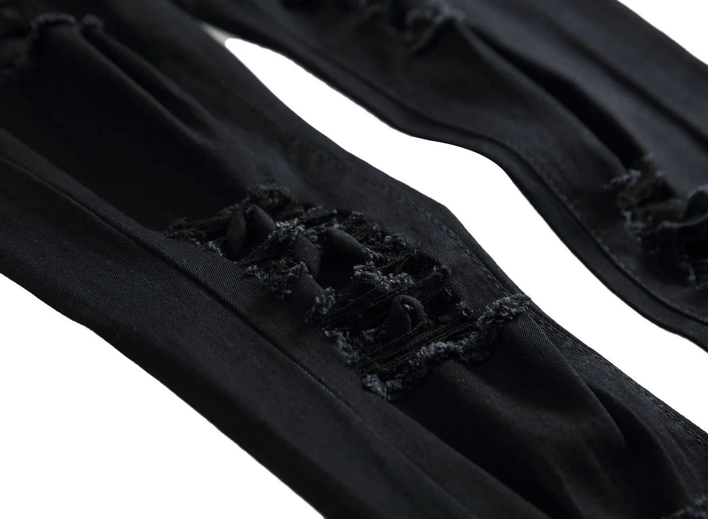 Jean Homme Destroy Droit, Pantalon Denim Blanc Grande Taille 28-42, Marque Mode .