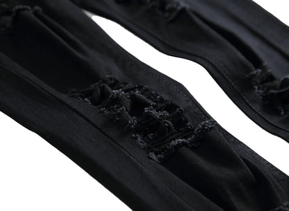 Jean Homme Destroy Droit, Pantalon Denim Blanc Grande Taille 28-42, Marque Mode .