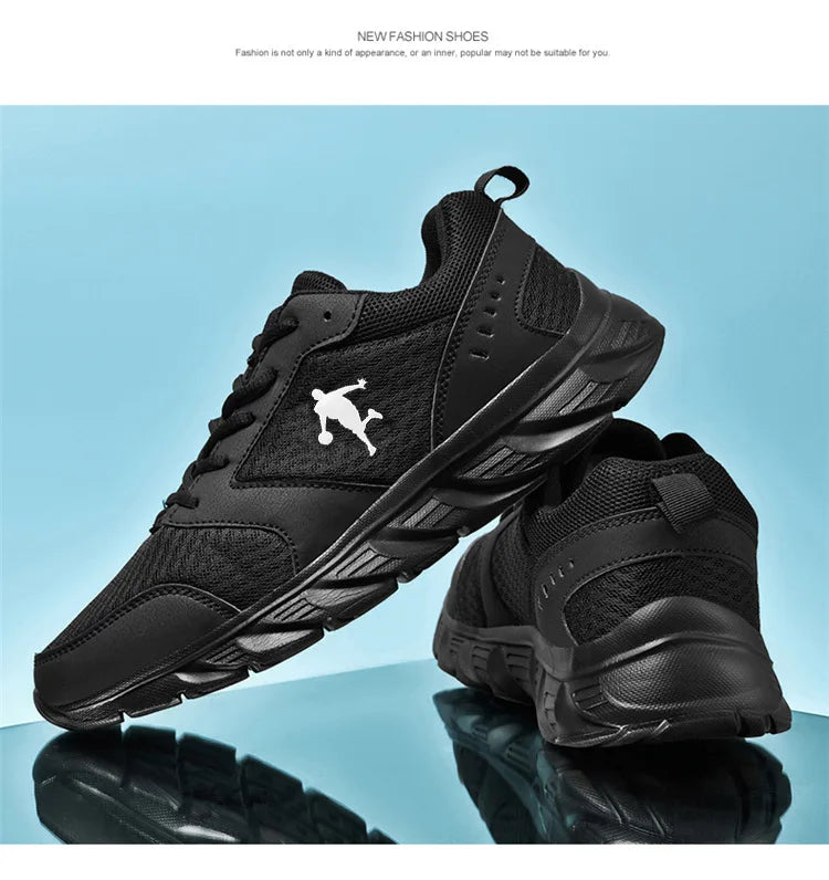 Baskets running homme cuir & maille, confort, extérieur, jogging .