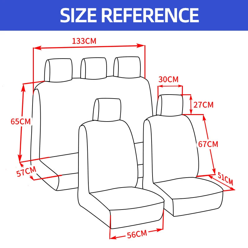 Ensemble housses de siège auto universelles – 2/5 pièces, protection adaptée à la plupart des voitures