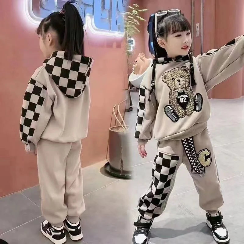 Sweat à Capuche + Pantalon Fille 2-8 ans