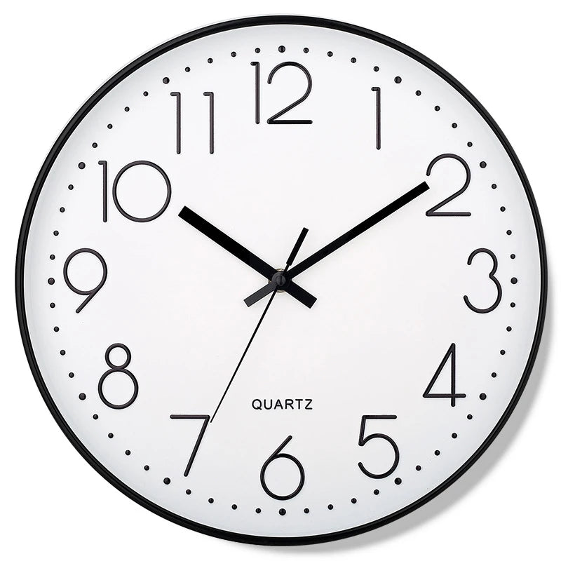 Horloge murale Quartz 8'' cubique silencieuse déco salon