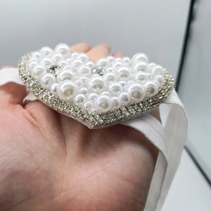 Chaussures Bébé Fille Brillantes, Cœur, Cadeau Naissance/Baptême .