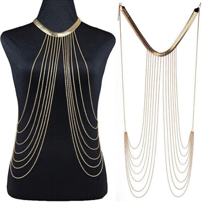 Collier long en alliage avec pompon pour femme – mode sexy JO Présidence .