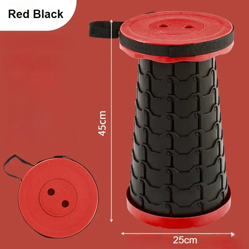 Chaise télescopique pliable plastique, hauteur réglable portable pêche plage camping