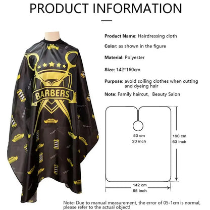 Capes coupe cheveux antistatiques, imperméables