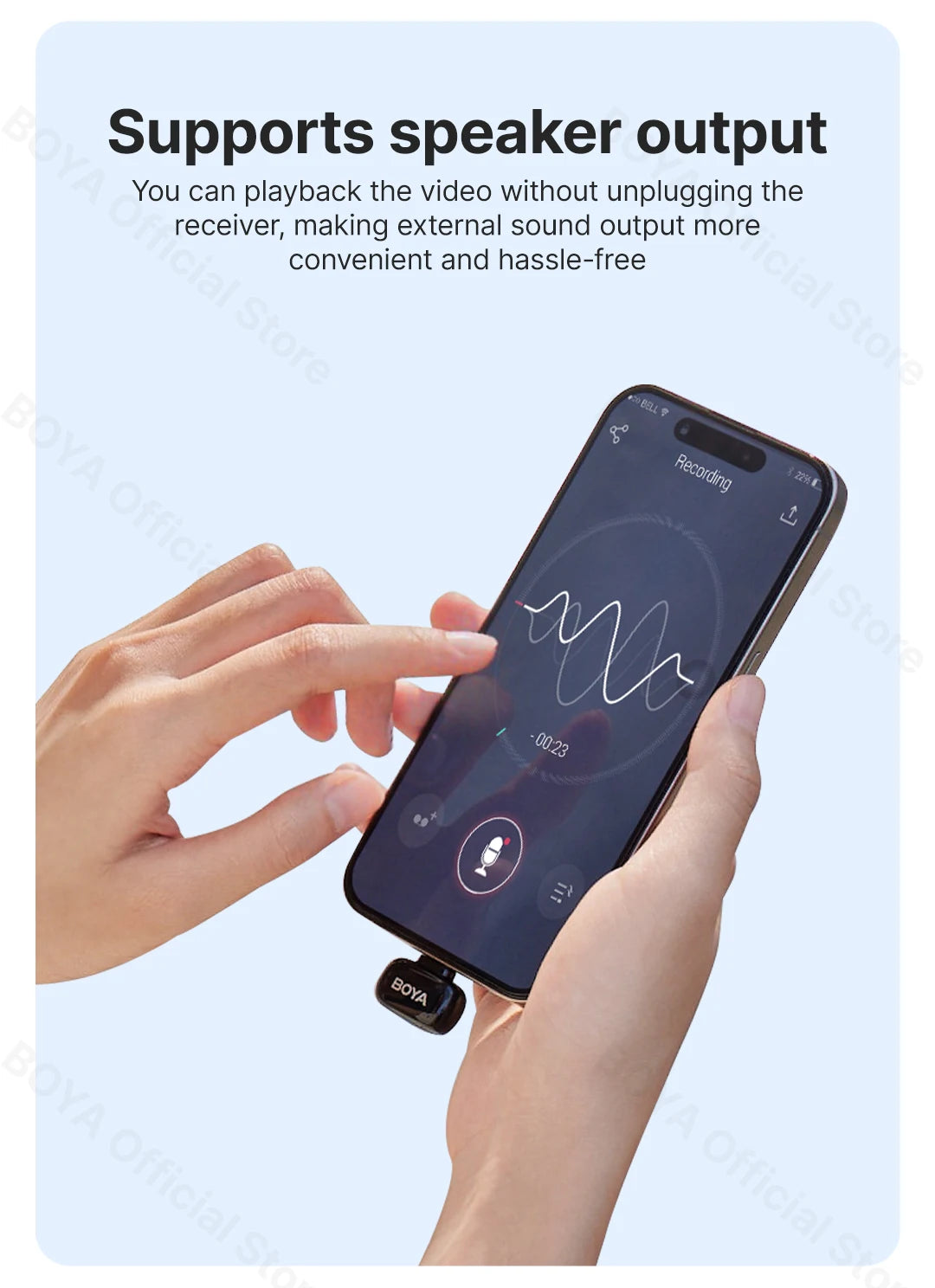 Micro Sans Fil BOYA Lavalier Mini, Enregistrement Audio/Vidéo .