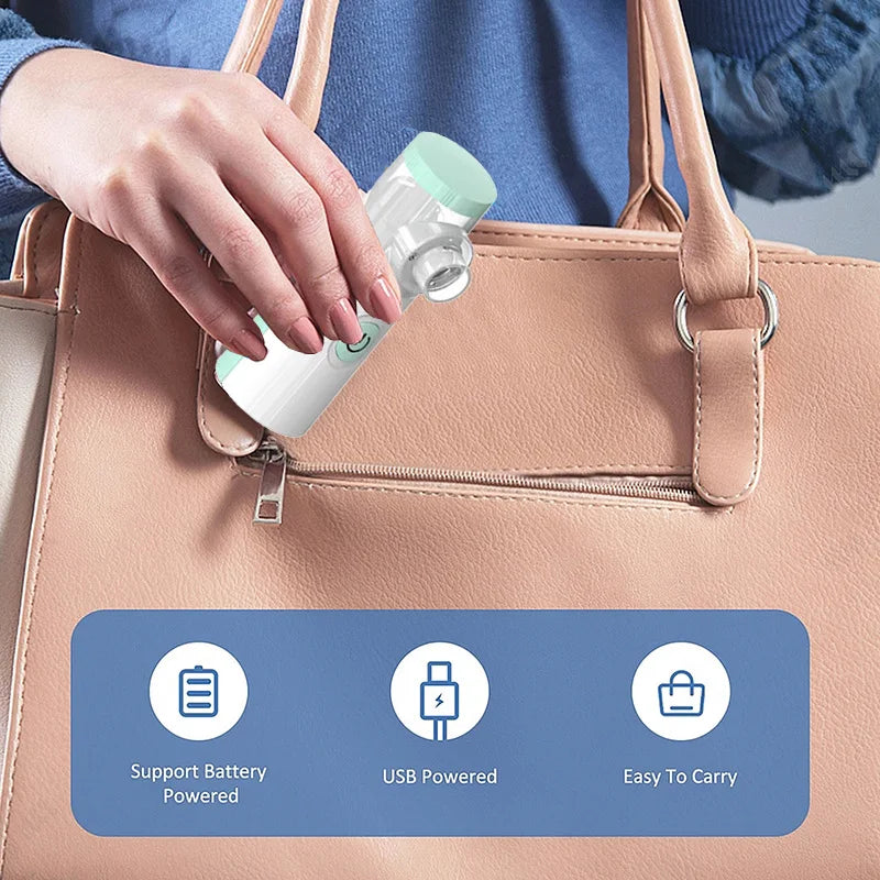 Nébuliseur médical silencieux portable à mailles, mini inhalateur enfant .