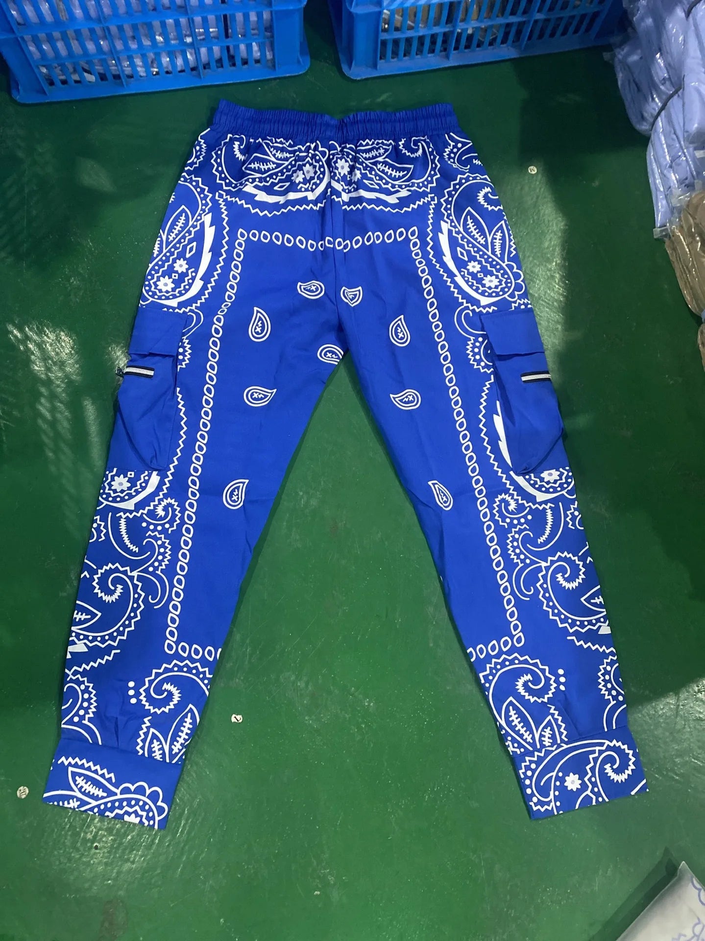 Pantalon Cargo Homme Imprimé Tendance, Coupe Ample, Mode Streetwear 4 Saisons.