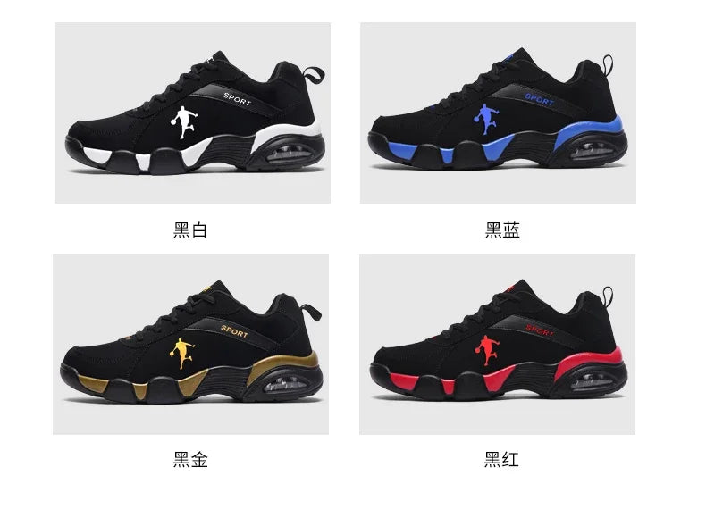 Baskets running homme cuir & maille, confort, extérieur, jogging .