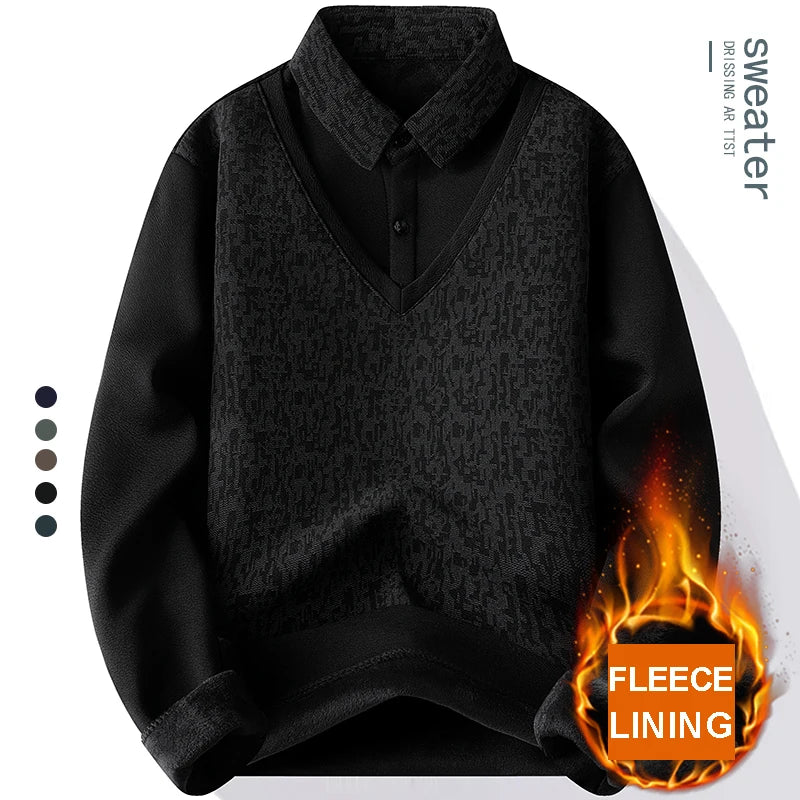 Pull Tricot Polo Homme –Luxe Style Chic