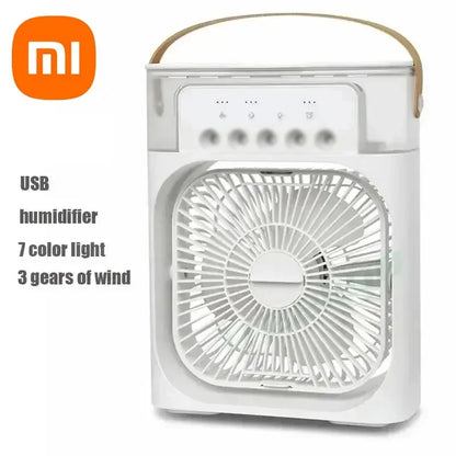 Xiaomi Ventilateur 3-en-1 Portable avec Veilleuse LED, Refroidisseur d'Air réglable pour Maison et Bureau .