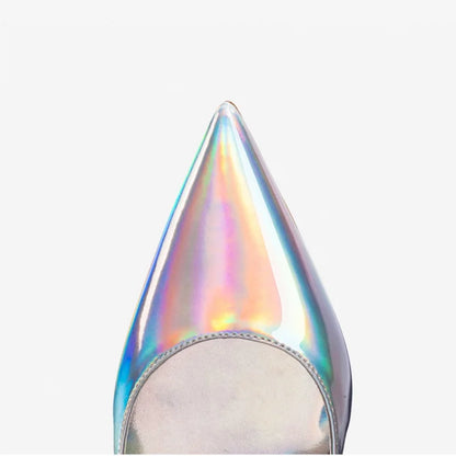 Escarpins femme luxe cuir, talons aiguilles bout pointu, rouge brillant et blanc .