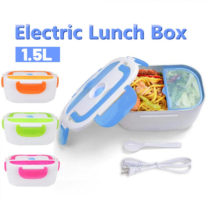 Boîte à lunch électrique portable 1,5 L, chauffe-aliments, bento voiture/école/pique-nique, 110V .