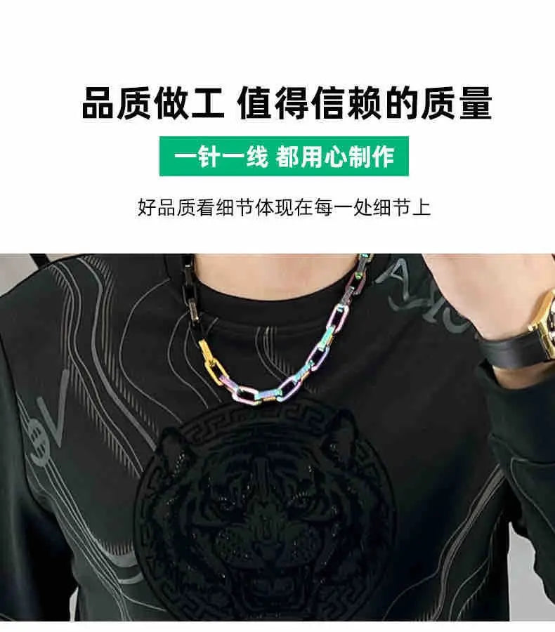 Pull Léger Homme – Col Rond, Manches Longues, Haut de Base Style Américain, Luxe décontracté, Nouveau Design