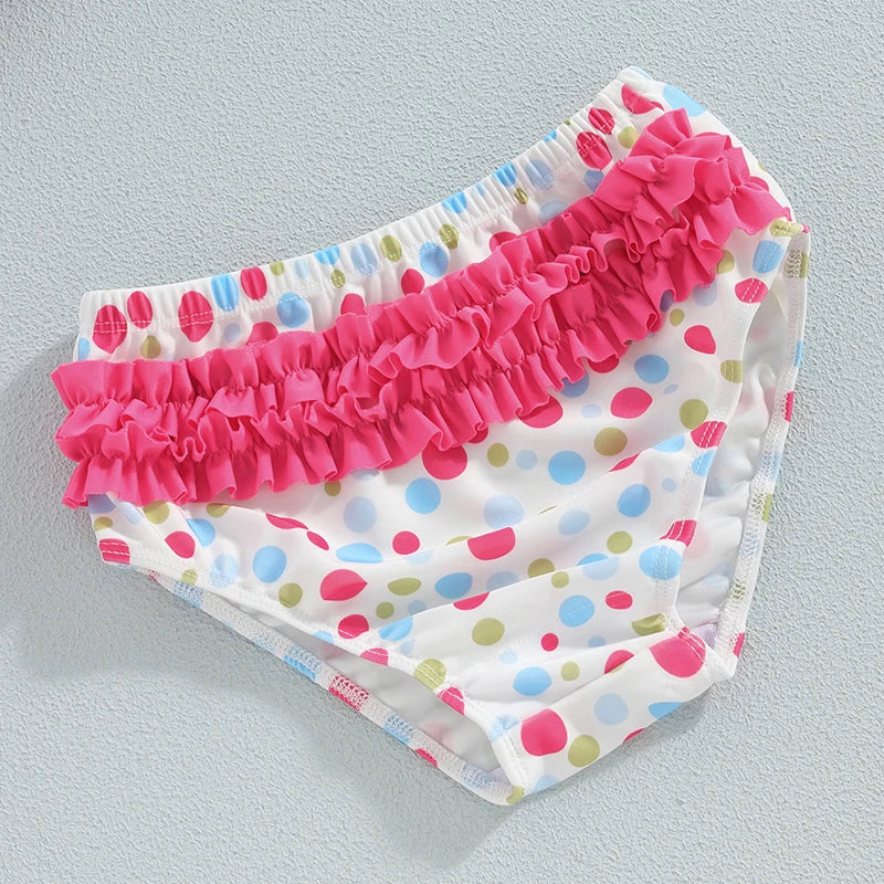 Set maillot de bain fille 4 pcs – avec bonnet & manteau (2‑6 ans)